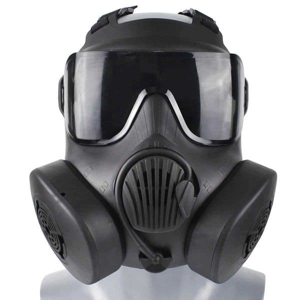 Tactical Respirator Protective Mask Full Face Gas Mask for Airsoft Shooting Hunting Riding Outdoor CS Game Cosplay Protection L260610