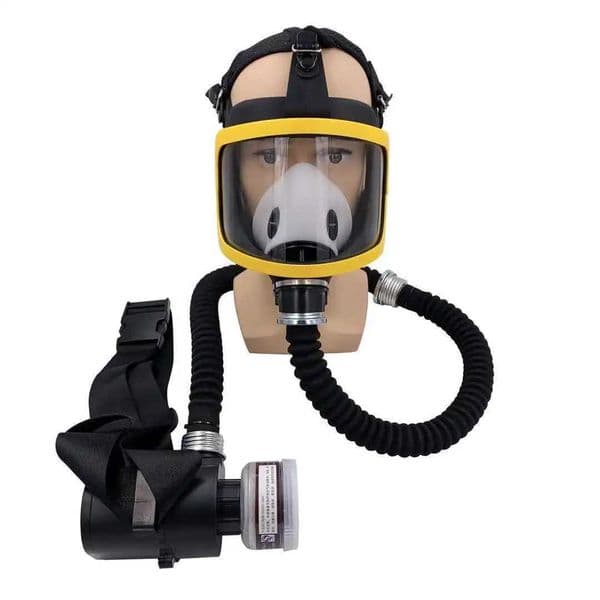 Constant Air ectric Flow Supplied Fed Full/Half Face Gas Mask Breathing System Protective Respirator Workplace Safety Device L260610