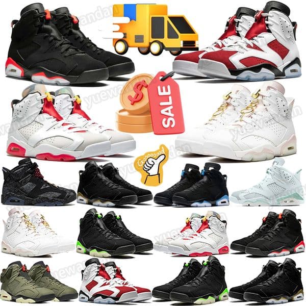 sneake basketball shoes mens men shoe outdoors 6 6jm Black Infrared Olive Green Silver toro Khaki Brown Dark Blue bordeaux georgetown
