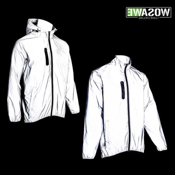 Reflective Fully WOSAWE Mens Outdoor Lightweight Windbreaker MTB Bike Hooded Rain Running Fishing Cycling Coat M260612