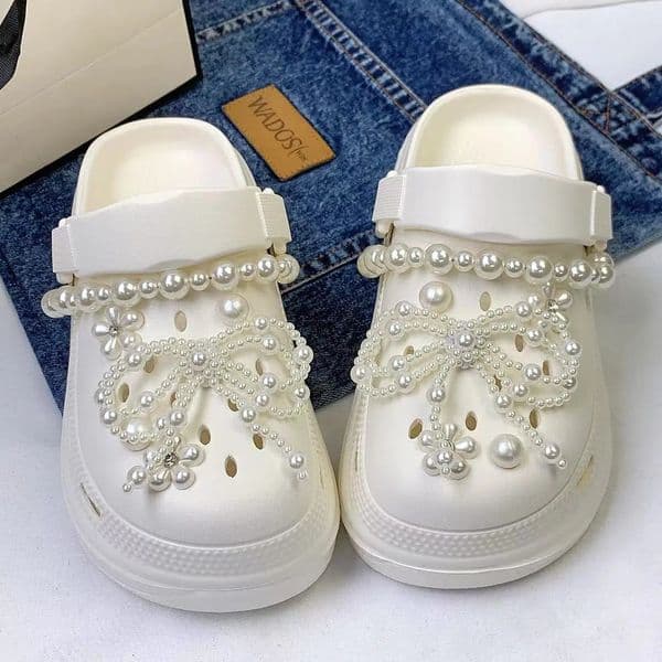 -Selling Shoe Accessories 10/12Pcs Bowknot Pearl Flower Set and Other Accessories to Decorate Shoes the Ornaments Can Be Used as Gifts 260610