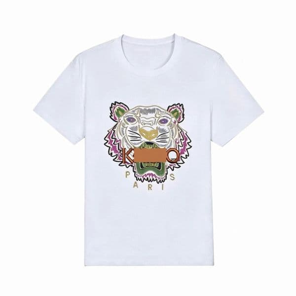 men's Big & Tall Casual Cotton Printed T-Shirt, Crew Neck, Black & White, Assorted Vibrant & Retro Tiger Designs, S-7XL, Fast Delivery from Overseas 80jk#