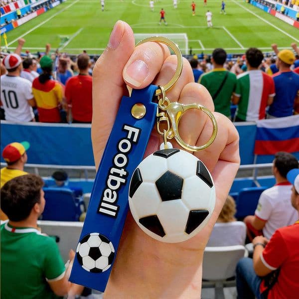 World Cup Themed Product Football Mascot Keychain Football Peripheral Creative Small Gift Backpack L260612W52A