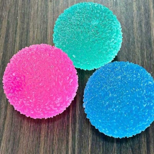 Squishy Ice Ball Toys Maltose Blue Mochi Sensory Fidgets Toy Simulated Transparent Anti Stress Slow-rebound Decompression Toy M260613