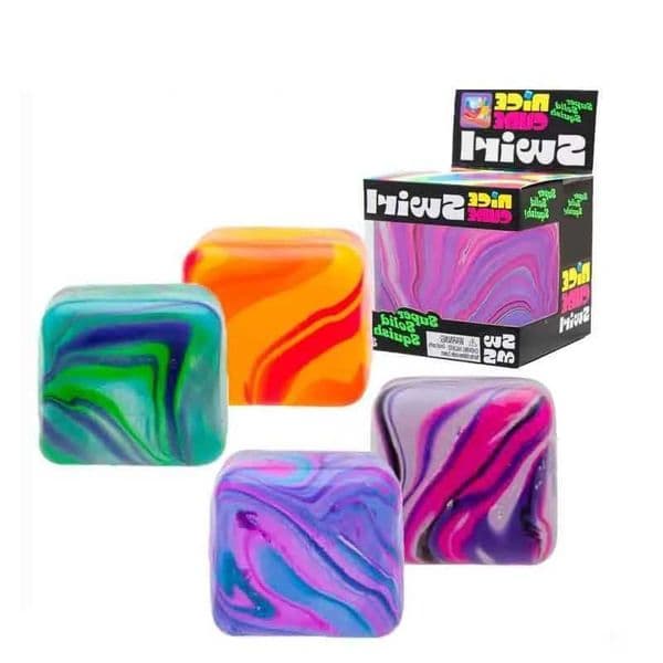 Soft and Glutinous Sensory 5cm Stress-relief Toy Cube Filled with Gel Stretchable Ball Soft Ice Cube Ball Slow ReboundR260612