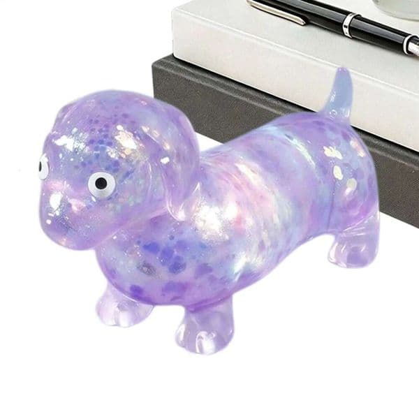 flash Dachshund Squeeze Stress Sensory Fidget Funny Decompress Relief Toy for Kids Teens Students Office Workers 26Y0612