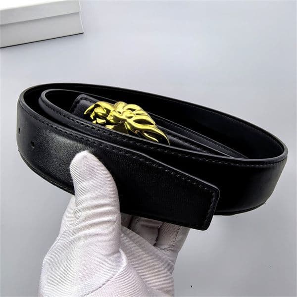 Mens Belt 3.8cm Width Women Belt Medusa Buckle New Simple Designer Belts AAAA Great Quality Brand Luxury Belts Woman Bb Simon Belt Jeans Belt Cintura Uomo Wholesale thumbnail 2