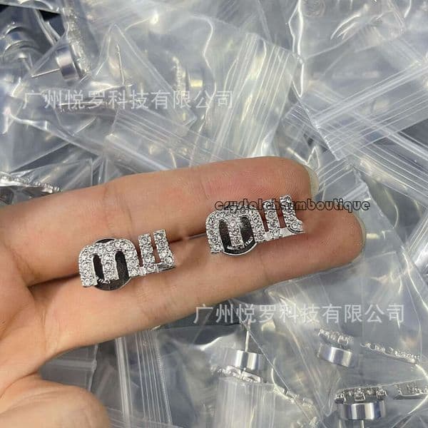 designer jewelry goods Fashion mm earrings Family Earplugs Classic Full Dia for Women Simple Style Earrings