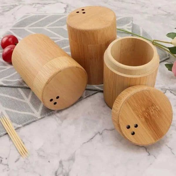 wholesale Toothpick Storage Box Portable Dustproof Large Capacity Round Tooth Pick Holder Dispenser for Hotel Kitchen Accessories L260610