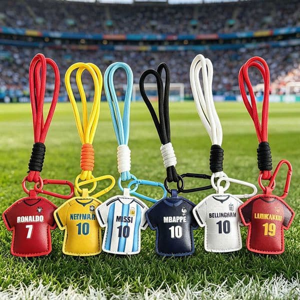 2026 US-Canada-Mexico World Cup Leather Jersey Keychain Leather Fan Bag Accessory Ornament Small Gift L2606124WRS