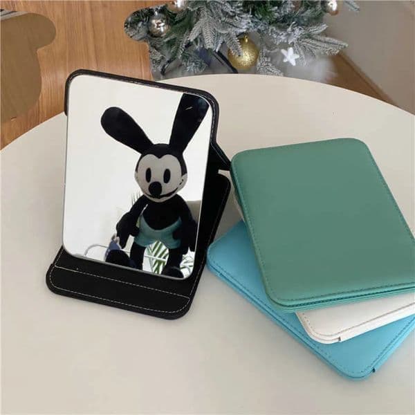 Luxury Designer Decor Ins Style Minimalist Bread Makeup Office Foldable Desktop room Vanity And Portable Small Mirror Decoration For Home 09