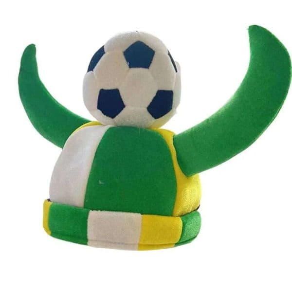 Novelty Costume Hat Bundle Soccer, Bow Colorful Design Hats for World Cup, Parties & Cosplay Events W260612