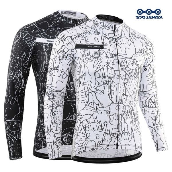Sleeves Jersey Long KEMALOCE Cycling MenWomen White MTB Jersey 2023 Bicycle Shirt Team Bike Wear Summer Premium Cycle Clothes M260612