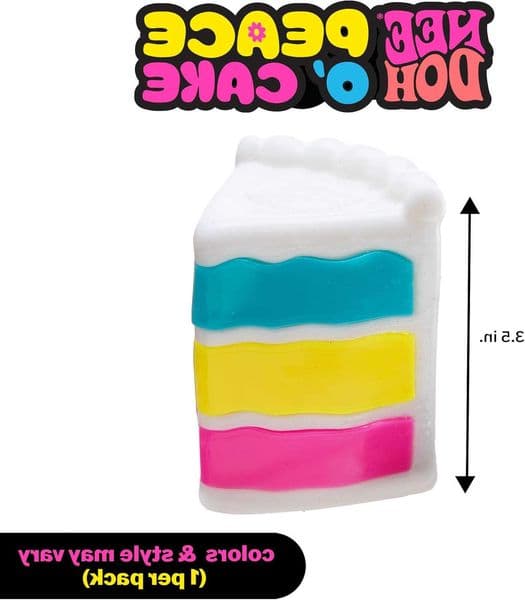 Sensory Schylling Needoh Nice Cake Fidget Cube Stress Relief Anxiety Sensory Tool for Focus ADHD Calming Office Desk GadgetR260612