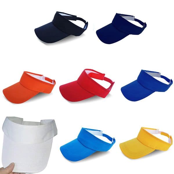 Sport Sun Visor Hats Men Women Breathable Adjustable Empty Top Cotton Baseball Caps for Travel Hiking Outdoor Sports Caps260611