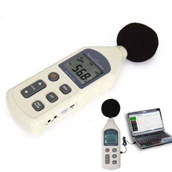 Bulk Office Supplies Wholesale Noise Meters USB Computer Data Storage school Decibel Meter Level Tester Noise Detector 230721 Free Shipping 21
