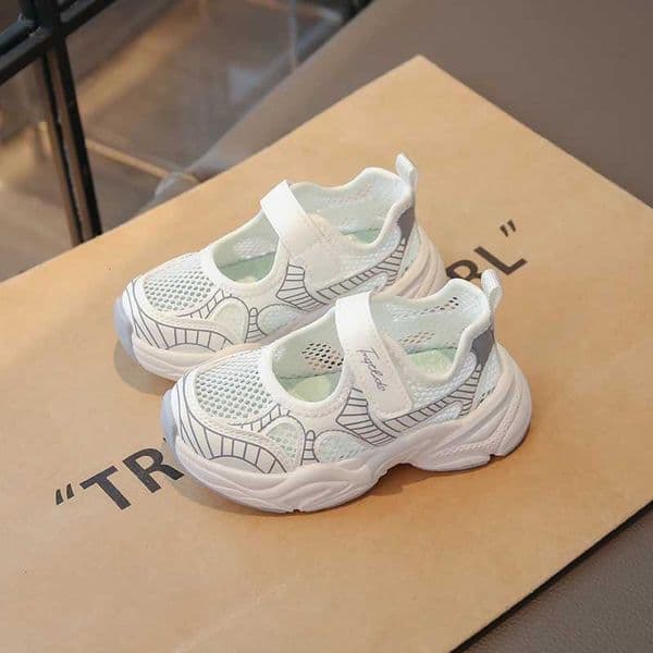 New Kids Breathable Mesh Mary Jane Sneakers Toddler Girls Hook Loop Soft Sole Casual School Shoes Summer Daily Wear 2026 HotSale J260612