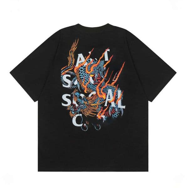 Antisociality Club Designer Shirts High Street Hip Hop Graphic Letters Print Sweatshirts Men Women Breathable Round Neck Fashion Anti Socialclub Tees 20B
