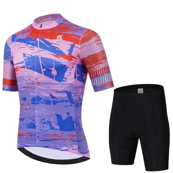 2025 Trend Cycling Jersey Set Men Summer Short Sleeve Quickdry Bike Clothes Road Bicycle Suit MTB Wear Ropa Ciclismo 260610