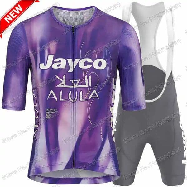 2026 Jayco AlUla Cycling Jersey Set Men Italy France Spain Tour Cycling Clothing Men Road Bike Shirt Suit Bicycle Bib Shorts 260612