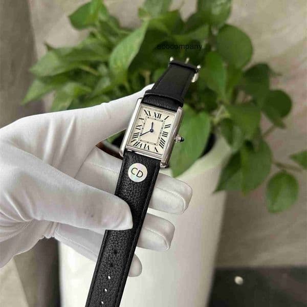 Top quality tanks watch super clone watches womens mens watch swiss quartz movement 316L steel leather strap sapphire glass 22mm with box DNHU