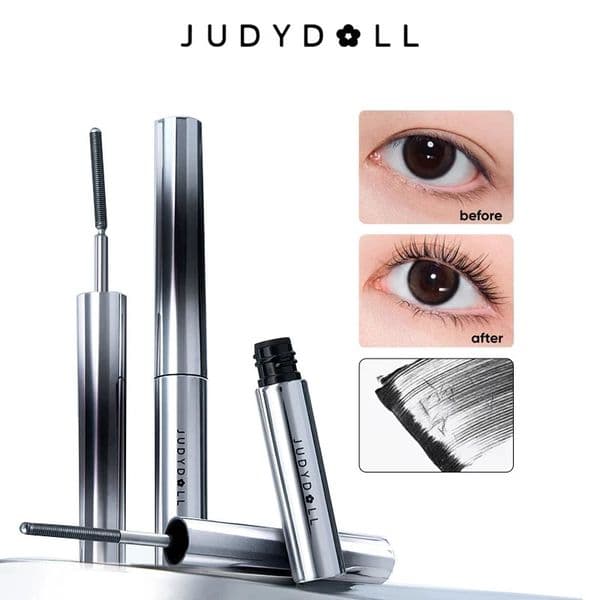 Judydoll Iron Mascara Lash Primer Waterproof Sweatproof Curling Double Head Volume Long lasting 260609