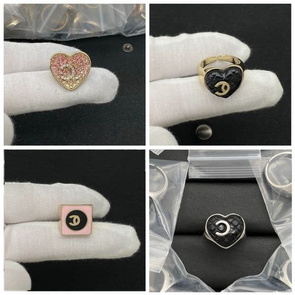 Designer Band Rings Luxury Letter Square Open Rings Gold Plated Rings For Women Party Love Clover Fashion Jewelry