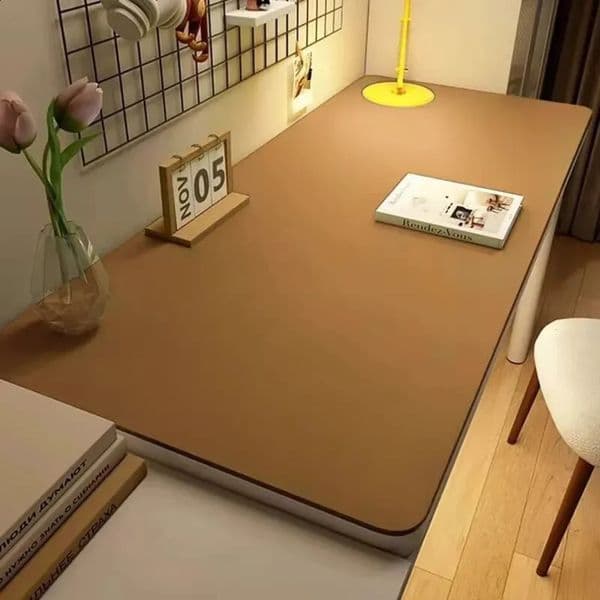 Luxury Designer Decor Leather Cloth For Home Easy Clean Table Protector Waterproof Tea Coaster Large Desk Anti-Slip room Gamer Keyboard Mous 08