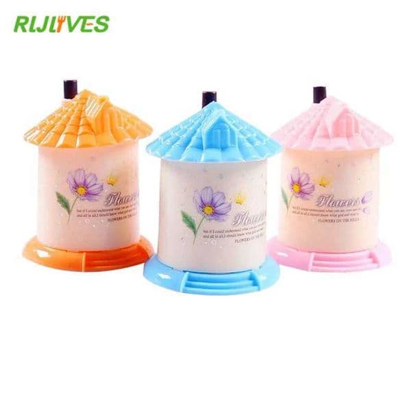 wholesale 3 Colors Lovely Creative House Shaped Automatic Toothpick Holder Pocket Small Toothpick Box L260610