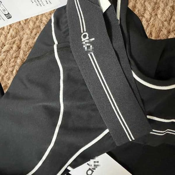 Set Yoga Sports Running Fitness Vest Butt-Lifting Long Pants with 3D Striped Webbing L260612