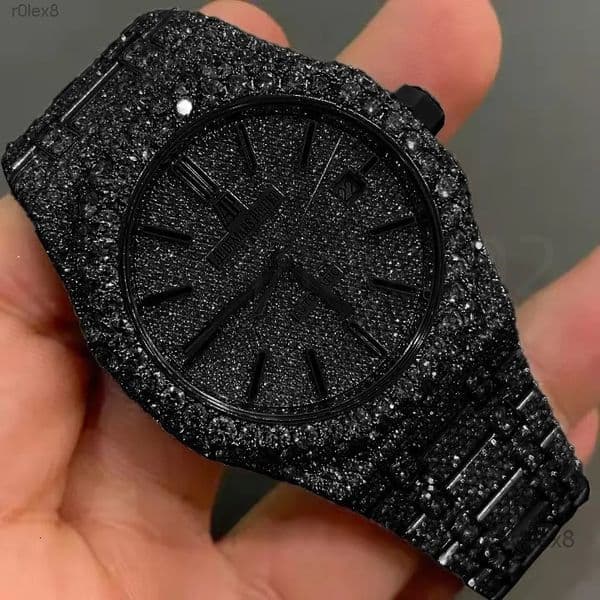 VVS Top Quality Automatic Mechanical Iced Out Women Designer Men Moissanite Pass Dia Watches Free delivery moissanite watch pass dia test with box 3c8 a1e