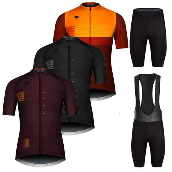 Pro Team Cycling Jersey Sets Men Bib Shorts Bicycle Short Sleeve Bicicleta Clothing Bike Maillot Ciclismo Hombre Black 260610