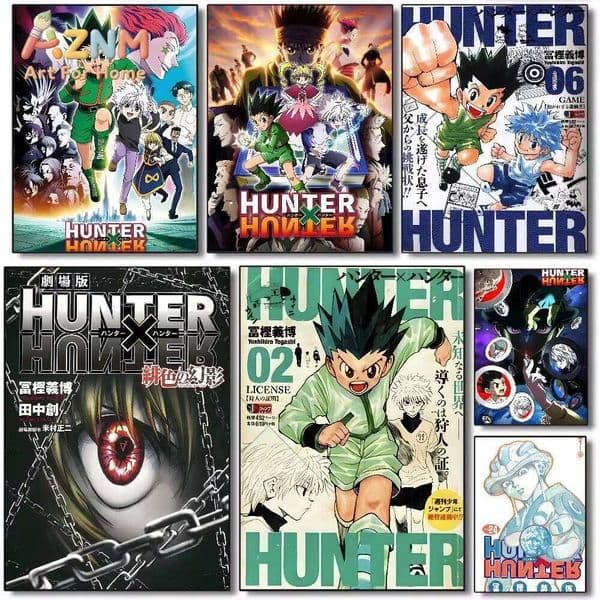 1pc Hot Japan Anime X Hunter poster art HD canvas advanced aesthetic Printing Paper Wall Art for Living Room Home Decor J260613