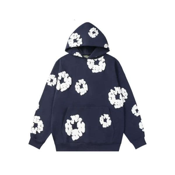 Denimly Tear Hoodie Designer Sweatshirt Mens Hip Hop Vintage Style Cotton Wreath Kapok Graffiti Graphic Hoodies Womens Hoody Denimi Tear Pullover Street Outfit 037