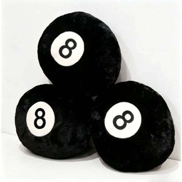 1Pc Black 8 Ball Billiard Soft Sofa Cushion Tatami Pillow Home Decor Holiday Festival Gift