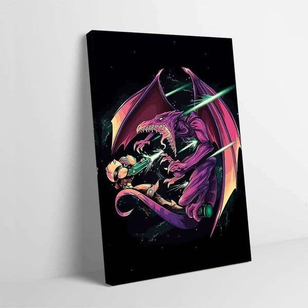 Monsters Super Metroid Poster Customizable Printed Canvas Painting for Pictures Wall Art Aesthetic Room Decor Decoration Home J260613