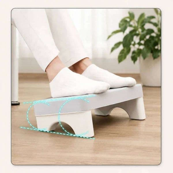 Ergonomic PP Rest Under Desk Foot Stool Space Saving Footrest for Office Study Sofa Home Comfortable Support