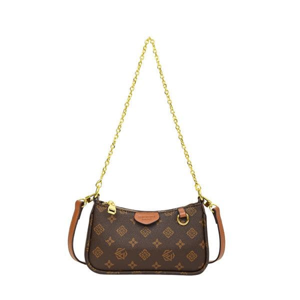 New retro print design shoulder bag for women 2026 fashion versatile chain square bag commuter portable crossbody bag free shipping