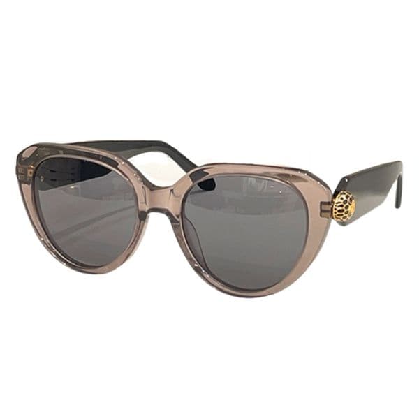 Luxury Snake Scale Decor Oval Cat Eye Sunglasses for Women Thick Acetate Frame UV400 Solid Dark Lens Wide Temple Elegant Fashion Shades for Daily Party Vacation