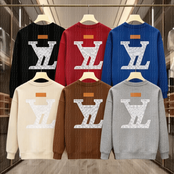 hoodie Designer Hoodie Autumn and winter new presbyopic letter Jacquard lazy relaxed round neck sweater for men and women with the same sweater M-5XL thumbnail 2