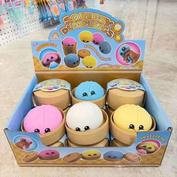 Squishy with steamer Box reducing rebound toy Stress Relief Sensory Ball Decompression Toy For Adults