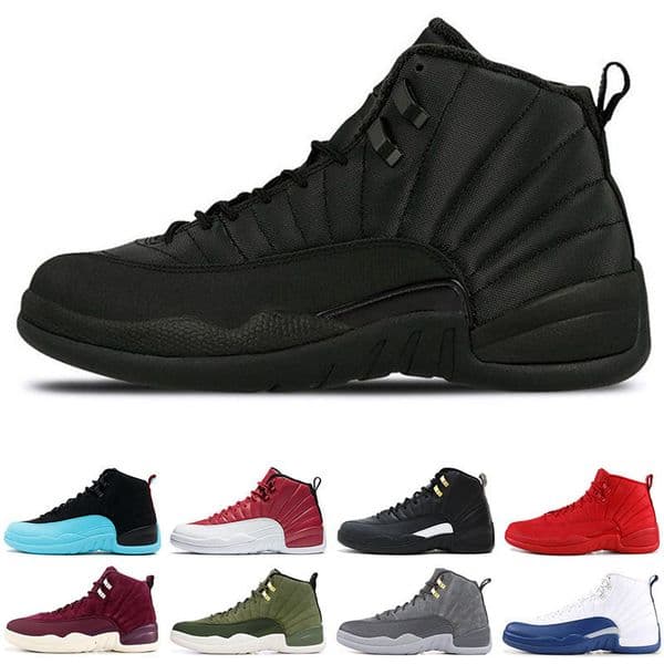 Shoes 12s Winterized Wntr Gym Red Michigan Bordeaux 12 White Black Master Flu Game Taxi Trainers 7-1