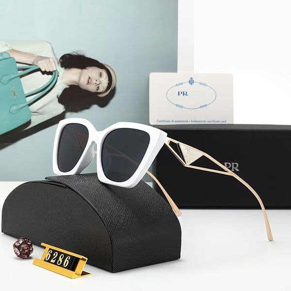 Men's sunglasses designer luxury UV400 alloy frame PR sunglasses high-quality outdoor driving goggles glasses