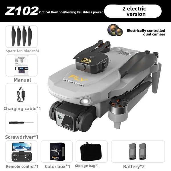 New Z102 Drone 8K Long Endurance Obstacle Avoidance Remote Control HD Aerial Photography Brushless Training Aircraft Toy Kuhangxin 1626-615-813