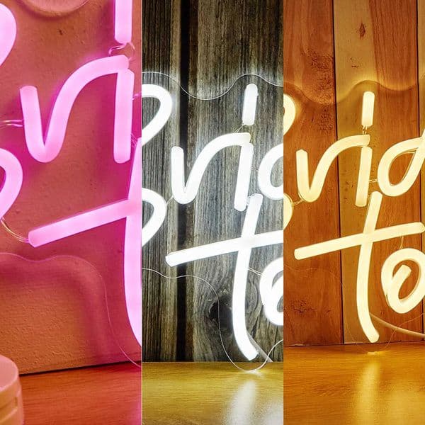 Bride Chi-buy LED To Neon Be USB Powered Neon Signs Night Light 3D Wall Art Game Room Bedroom Living Room Decor Lamp Signs L260615