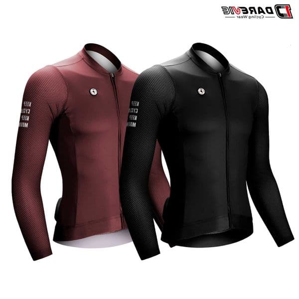 Man Cycling Jersey 2024 DAREVIE Summer Breathable Long Sleeve Mens Cycling Clothing MTB Road Anti-UV Mens Cycling Shirt M260616