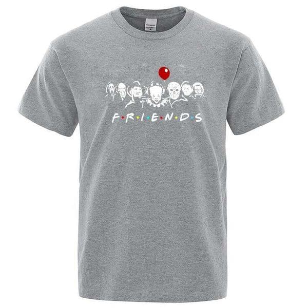 100 Mens T-shirt Cotton T-shirt Funny Friends Print T Shirt Loose Summer Cool O-neck Men T-shirt Male Tops Tee C2606161