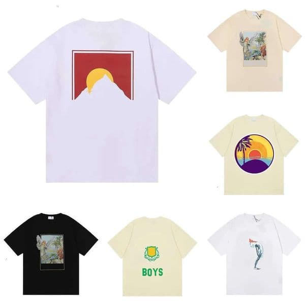 Rhudesshirt Printing Fashion Men Women Shirt Designers Loose Tees Tops Funny Casual Shirt Clothing Streetwear Crew Neck Shirt High Quality Rhudeslys Shirt 538