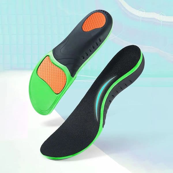 Unisex Arch Support Insoles - High Elastic Foam Nylon Washers Shock Absorption Heel Cushion Sole Protector for Sports Wo 260613