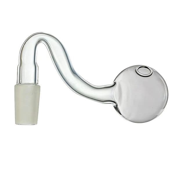 Wholesale Clear Super Big 40mm Ball Jumbo glass Oil Burner Bowl 14mm Male Glass Smoking oil banger bowls for Water Bubbler Pipe bong hookah Curved Attachment